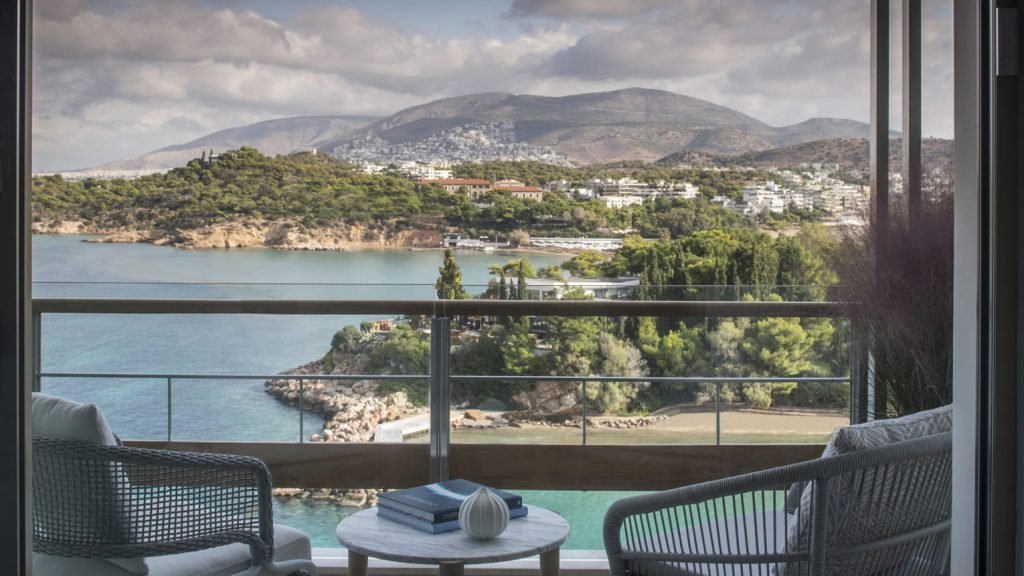 הנוף שנשקף מהחדר במלון אסטיר פאלאס באתונה